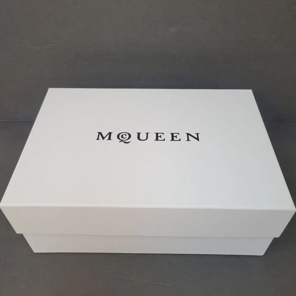 Alexander McQueen Empty Shoe Box w/ Tissue Paper Booklet & Inserts Authentic